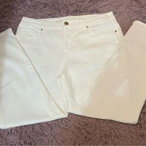 Chico's Cream Skinny Jeans